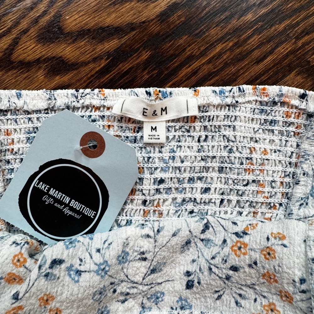 E & M Floral Ruffle Dress - Picture 3 of 4